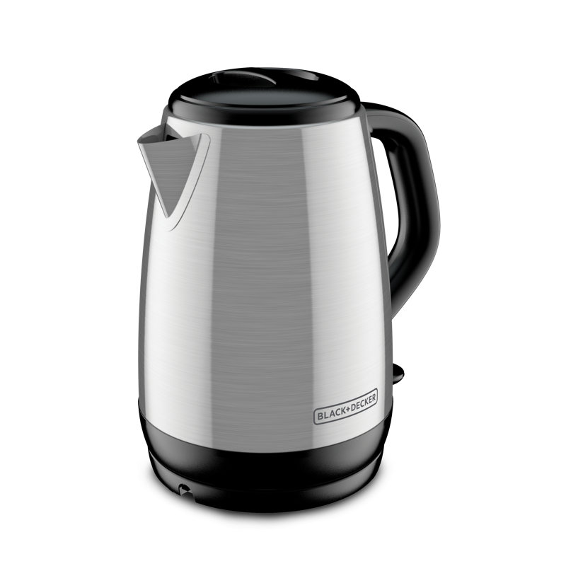 BLACK DECKER 1.7L Cordless Electric Kettle KE1700SD Rapid Boil Auto Shutoff Stainless Steel Reviews Wayfair